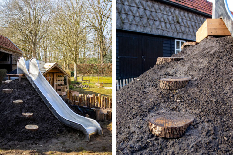 Foto van natuurlijk spelen tuin