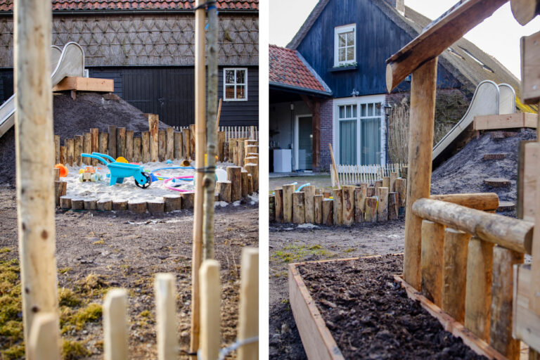 Foto van natuurlijk spelen tuin