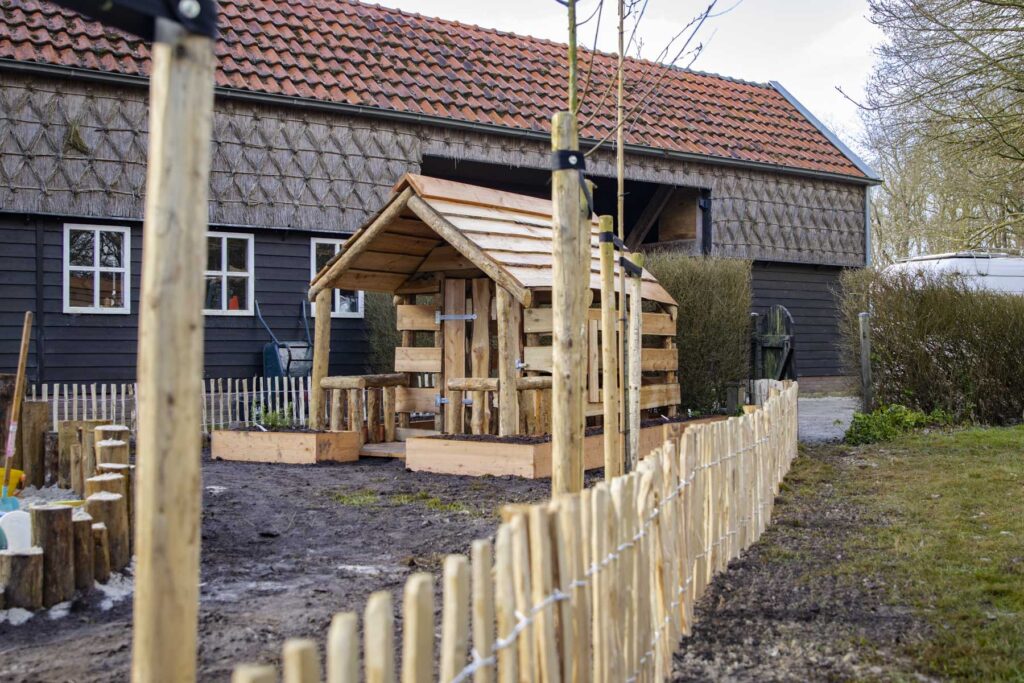 Foto van natuurlijk spelen tuin